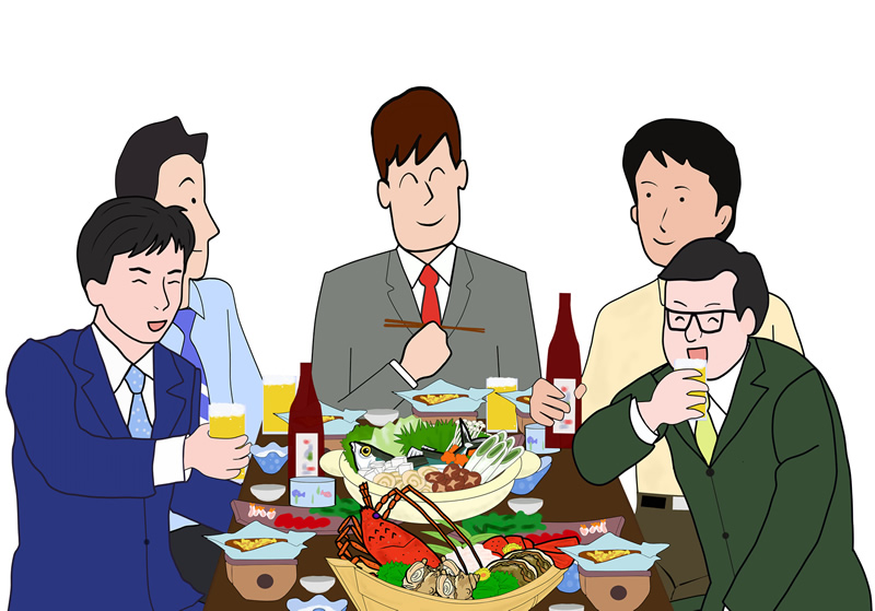 宴会でも気になる箸の使い方
